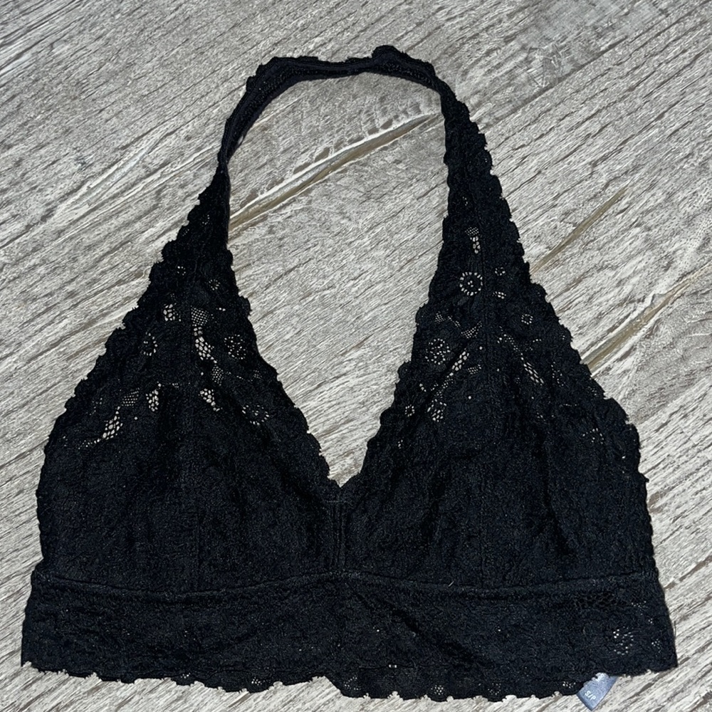 Aerie aerie halter top bralette lace Sz small